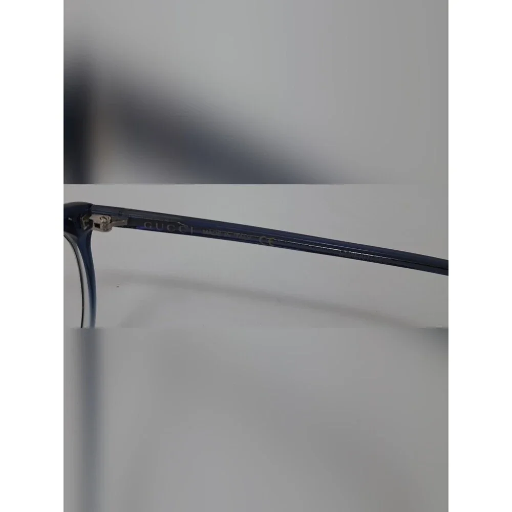 Gucci Women's Glasses Frames Blue Transparent Oval GG0550O 004 Italy 51-16-140